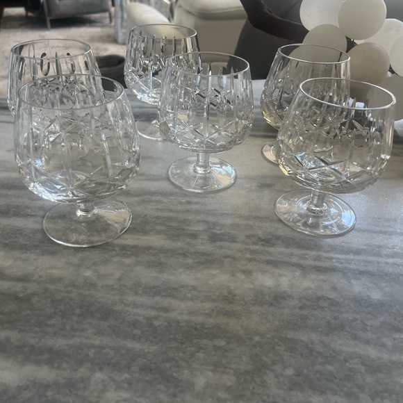 COPY - Six vintage heavy weight Crystal balloon brandy snifter glasses 10 ounce… - Picture 7 of 15